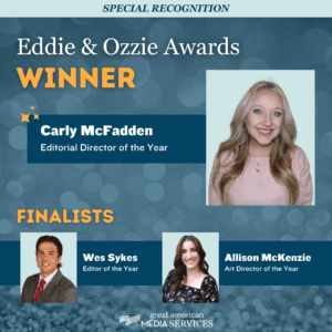 Carly McFadden named editorial director of the year